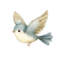 Small Bird in Flight Profile View. © Rochilah