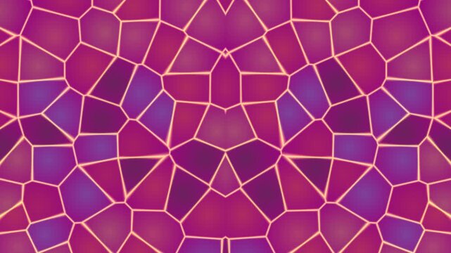 Purple Pink Abstract Mosaic Geometric Motion Graphic Background