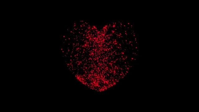 3d heart render seamless loop 4k. 3D Render of romantic background valentines day 14 february Flying Hearts Loop fantasy, magical, princess videos.