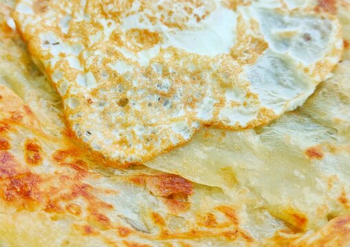 close up of roti prata traditional Malaysian food