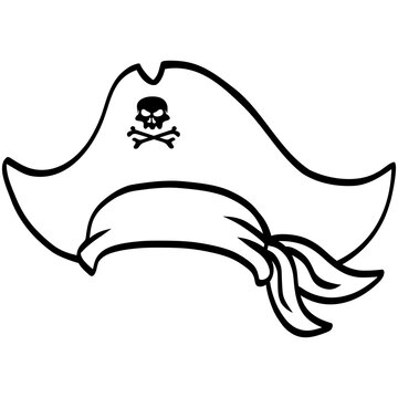 Pirate Hat with Bandana Illustration
