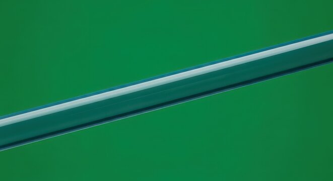 Abstract Diagonal Green Line on Solid Green Background.