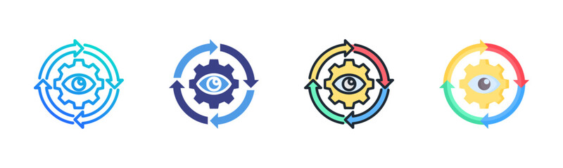 Visibility Icon Set Multiple Style Collection © Arjuna