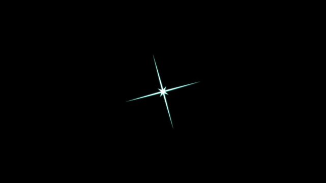 sparkling stars animation, Twinkle light stars sparkling, Star twinkling for festive holiday event. night sky, Glow twinkle movement timeline, energy explosion video Twinkling Star Pulse Effect 4K
