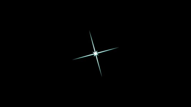 sparkling stars animation, Twinkle light stars sparkling, Star twinkling for festive holiday event. night sky, Glow twinkle movement timeline, energy explosion video Twinkling Star Pulse Effect 4K