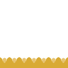 Obraz premium Ramadan Header Border