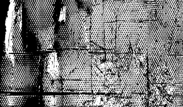 Old Film Texture with Scratches, Dust Noise and Vintage Glitch Lines. Realistic Black and White Overlay Grain Effect. PNG image 