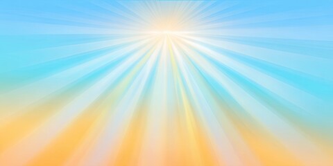Obraz premium Bright Sun Rays Shining Through Blue Sky