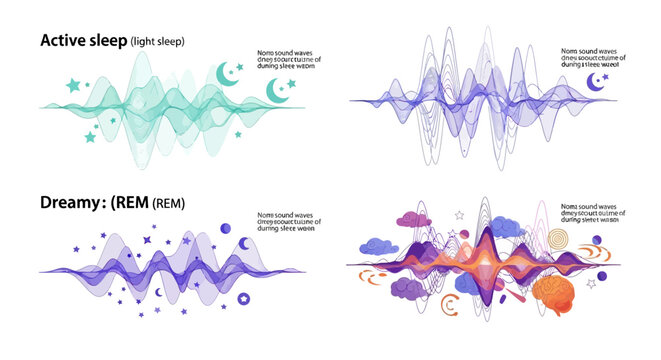 Infographics visualize the different patterns of active sleep cycles now.