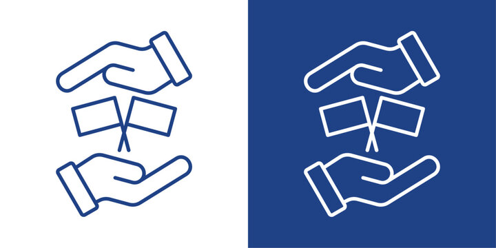 Tolerance Blue And White Icon Style Collection