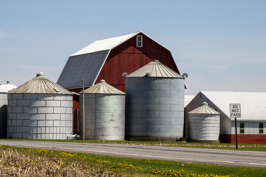 barn and silo