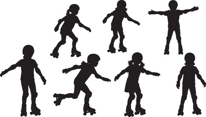 Kids Roller Skating on Quads © Reshma