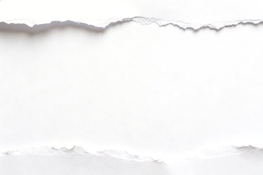 Torn white paper edges