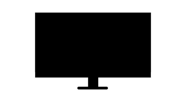 animated wifi icon displayed on a computer monitor screen adds visual appeal.Movie studio clapping board The film production slate Start on green background. 3d render video.