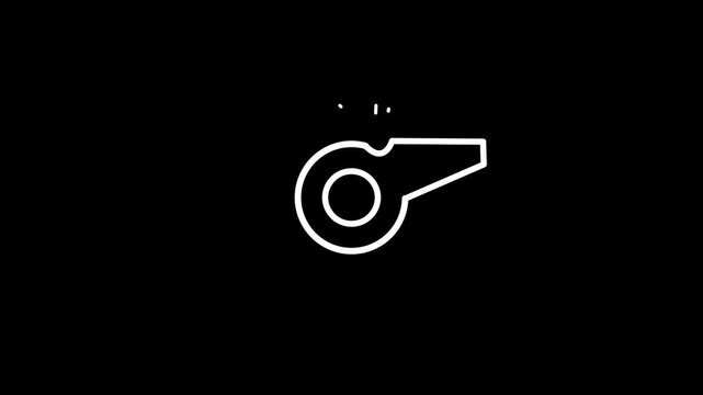 whistle animated icon