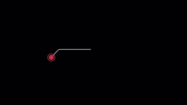 Title box template for videos. Lower third motion graphic element with transparent background removal. Animated 4K videos.
