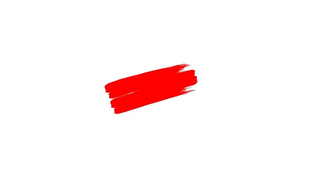 Painting white Brush Grunge background Paint brush strokes animation Paint Brush Texture Reveal with Alpha Channel