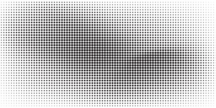 Extreme macro of printed halftone dots forming a bold diagonal dark band with soft gradients on paper. High-contrast abstract texture for posters, banners, signage, labels, packaging, and covers.