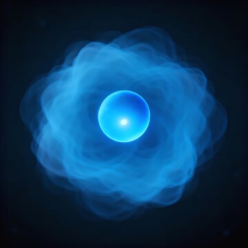 Inside Single Atom Electron Probability Cloud Quantum Orbital Visualization
