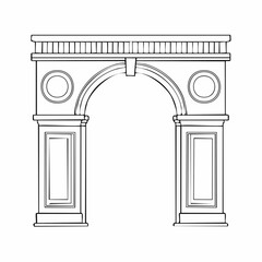 Fototapeta premium Classical Archway Illustration