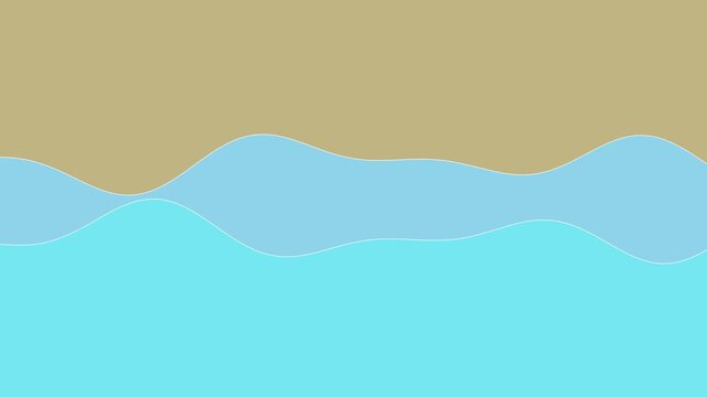 109 Wave Line Light Blue 2Lines Fast Down A - Animated Background Loop