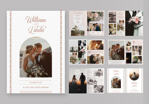Wedding Digital Photo Book Template