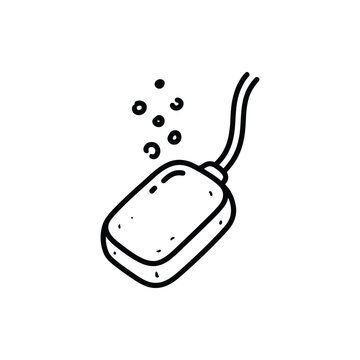 Air Stone Bubbler Monoline Artwork