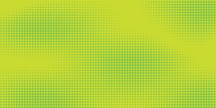 Dots halftone green and blue color pattern gradient grunge texture background yellow. vector illustration eps 10