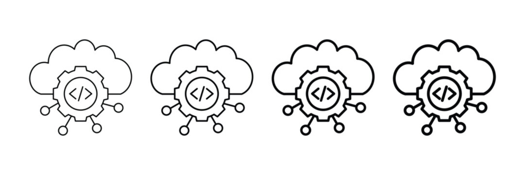 Api Integration  Icon Set Different Style Collection