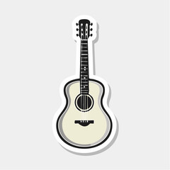 Obraz premium Acoustic Guitar Illustration