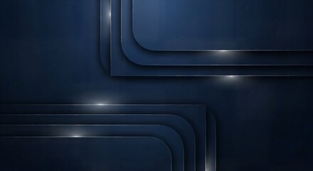 Fototapeta premium Layered dark blue abstract background with subtle light reflections and textured surface