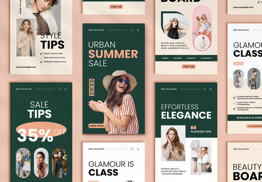 Minimalist Social Media Post Template Layout
