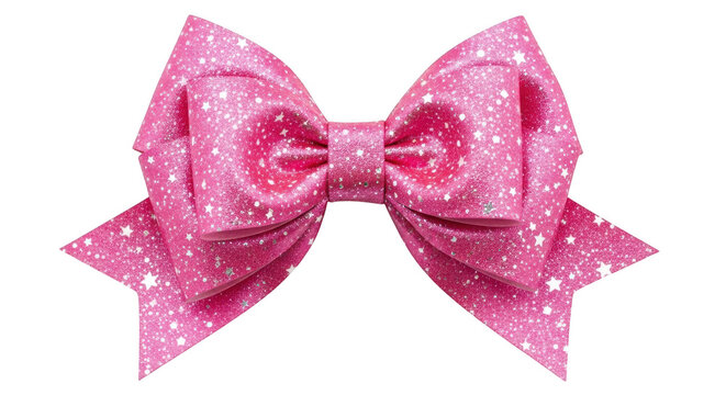 Pink glitter bow