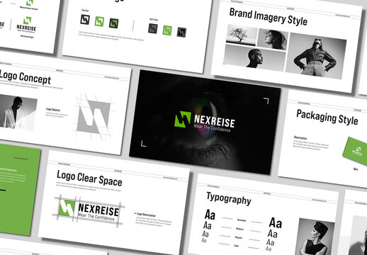 Brand Guideline Presentation Template Clean Corporate Identity Design