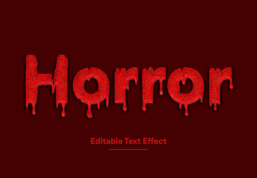 Dripping Blood Text Effect With Smart Object