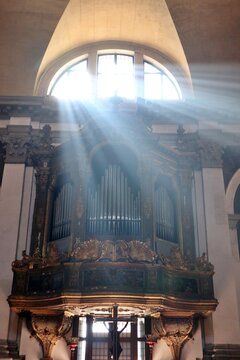 Inside of San Moise (church) in Venice, Italy