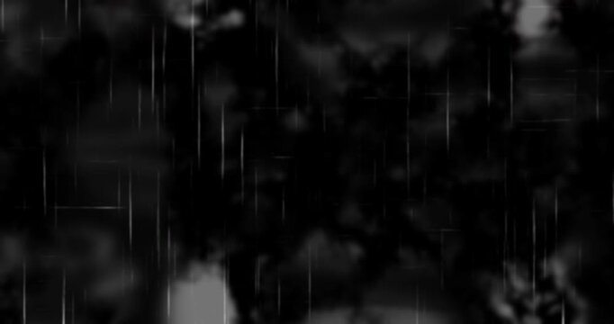 Old TV noise moving in horizontal and vertical lines filter in 4K. VHS slow-moving retro-style noise overlay effect in black. Nostalgic 2D motion graphic. No Signal flicker screen. Static bg
