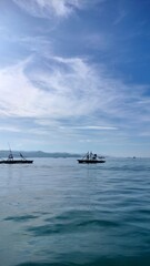 Obraz premium boat on the sea