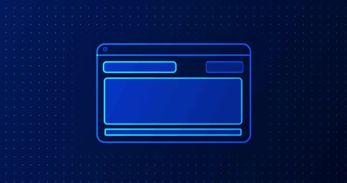 Software development lifecycle concept cartoonish 2D monitor screen tech bg. Programming code window coding concept. Simple corporate world moving towards agents and LLM models. Computer monitor bg.
