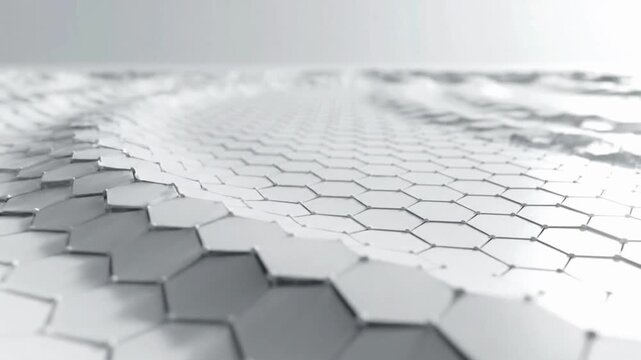 White abstract background loop showing modern design with unique patterns moving slowly over time