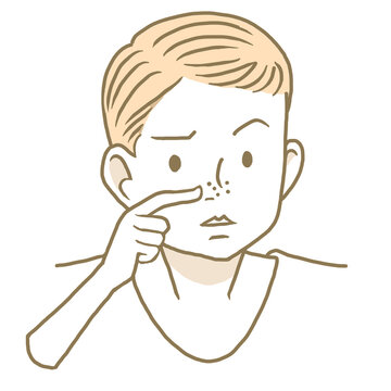 鼻の黒ずみがきになる人