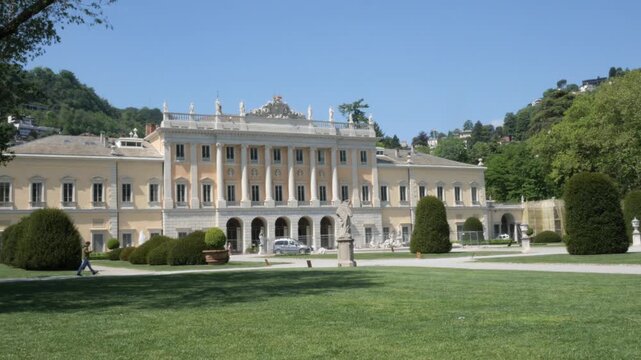 Como, Italy,2026,april,2nd, Villa Olmo and its public garden