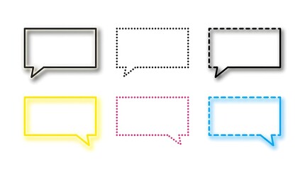 Fototapeta premium colorful speech bubbles for comments and feedback