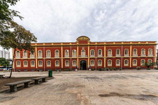 Palacete Provincial in Manaus, Brazil. Until 1888 served as Military Police Headquarters of Amazonas. Now a Museum of Archeology