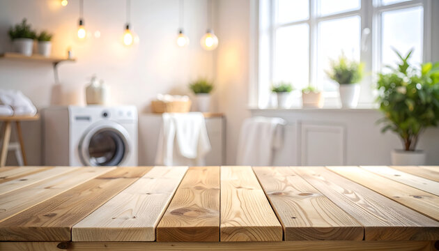 Bright and Airy Laundry Room with Washing Machine and Natural Light.