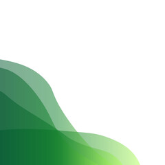 Fototapeta premium Green Business Transparant Corner