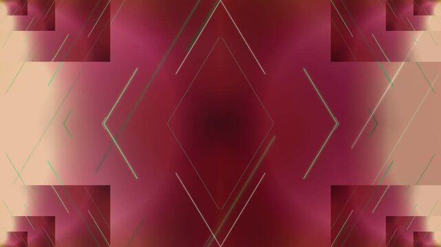 Vibrant abstract geometric pattern with pink and peach hues