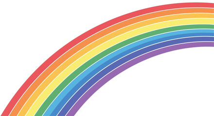 Fototapeta premium Colorful Rainbow Arc Spectrum Display.