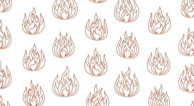 Flames Pattern Design Elements Fire.