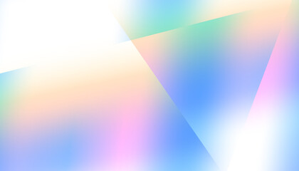 Crystal glass prism with holographic reflections and rainbow flare effect. Overlay transparent background © kastanka